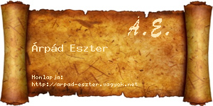 Árpád Eszter névjegykártya